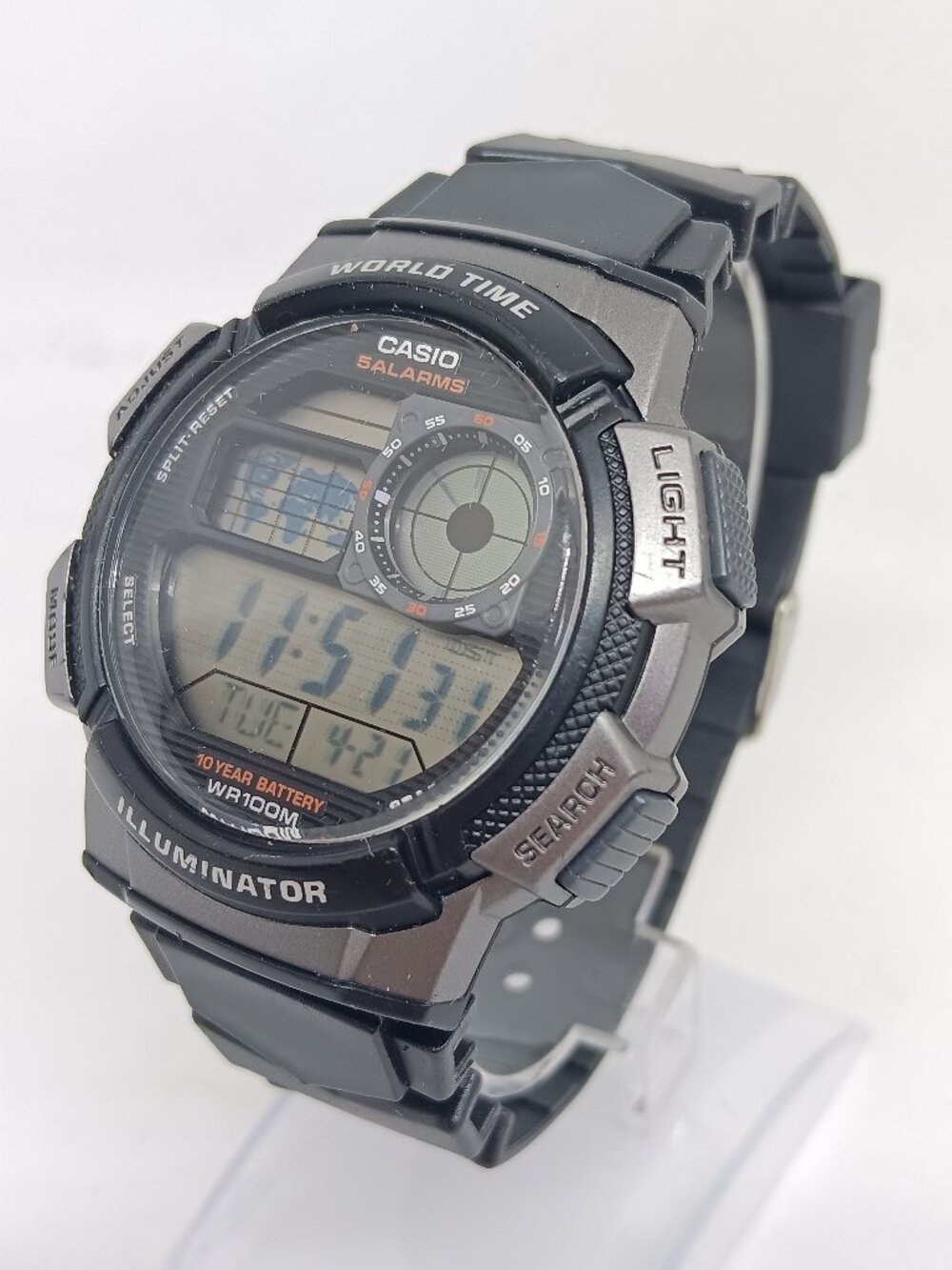 Casio AE-1000W Men's 44mm Multifunction World Time Digital Watch